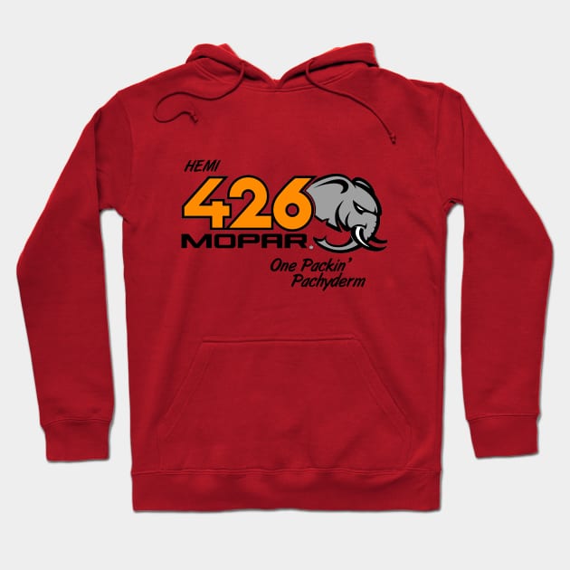 Hemi - One Packin' Pachyderm Hoodie by RGDesignIT